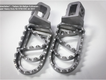 "Bear trap" 3cm lower Rallye-footpegs Super Heavy Duty for all KTM EXC from 2017 -2023